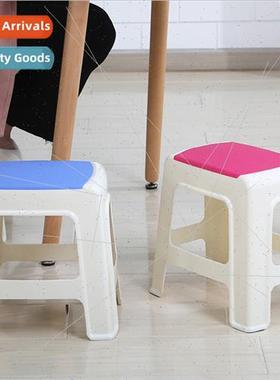 Plastic stool thickened adult household dining table high st