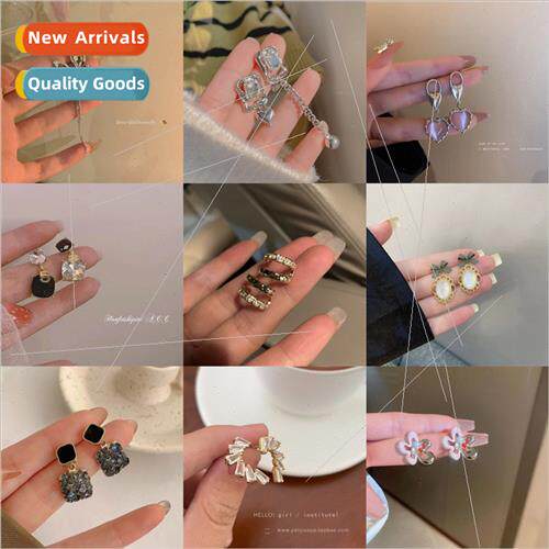 Hundreds high-level fashion earrings ins tide Korea niche ea