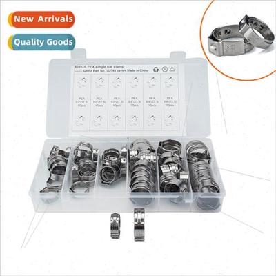60pcs box 17.5 23.3mm-PEX stainless steel single lug clamps