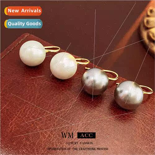 lver needle circle pearl earrings commuter hundred wh simple