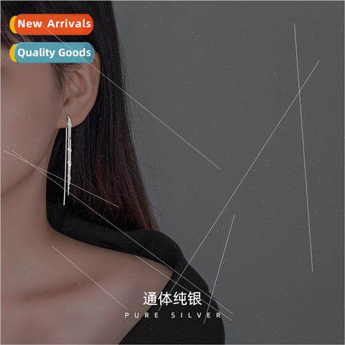 S925 silver sequins tassel earwires female full star earring