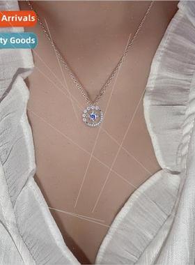 Splendor Necklace Delicate Pendant Star Moonstone Glitter Di