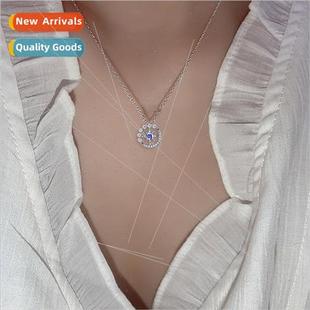 Splendor Necklace Delicate Pendant Star Moonstone Glitter Di