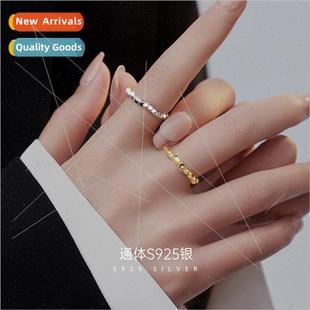 S925 silver broken silver a few two rings female cold wind s