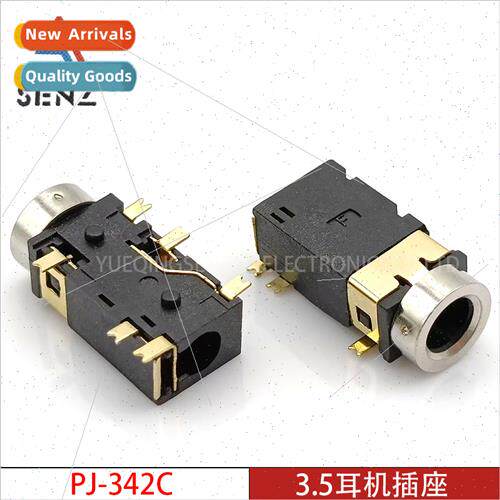 3.5mm headphone socket PJ-342C silver-plated copper head six