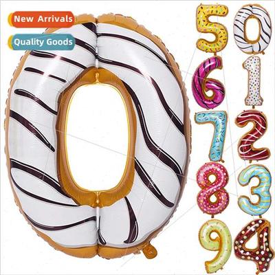 Hawaii party decorations 40 inch large number balloons color