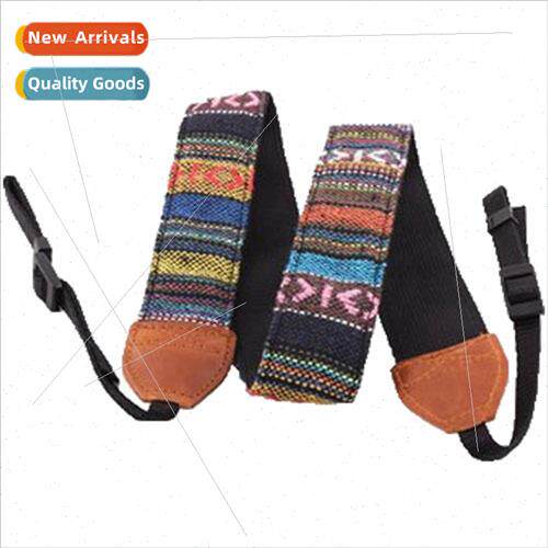 Striped Shoulder Strap Brown Vintage Shoulder Strap DSLR Cam