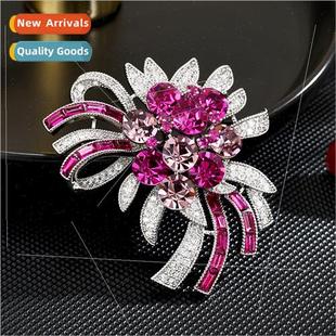 Europe firework salute brooch anti-slip delicate elegant coa
