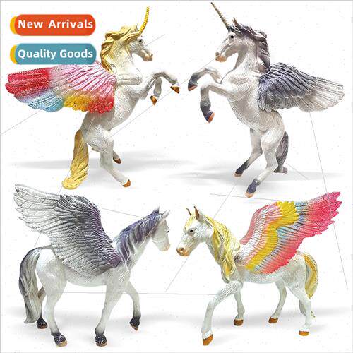 Pegasus unicorn Western myths legends elves beast model deco