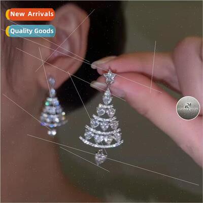 New Christmas Earrings Hundred Women 925 lver Needle Christm