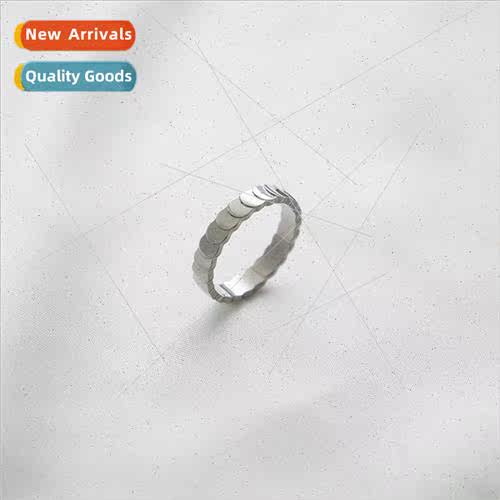 Europe Diamond Fish Scale Ring Pair Ring Scale Tanium Steel