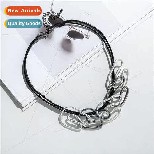 Europe Necklace Popular Geometric U-Shape Short Necklace Wom
