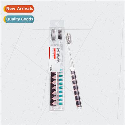 lver Ion Antibacterial Toothbrush 2pcs 3D Printing Crystal H