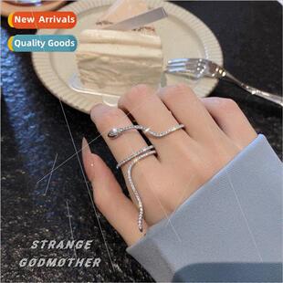 Fried set super cool snake ring female niche fashion ins tid