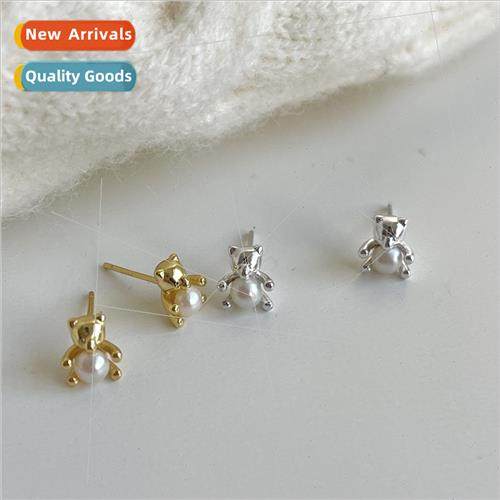 Fan Zhi Qiao KoreaKorea earrings earrings buckle female bear