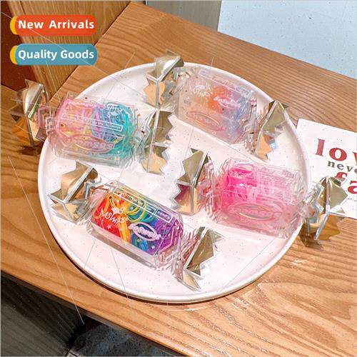 Candy Color Disposable Leather BGirls Jelly Hair Rope Basic