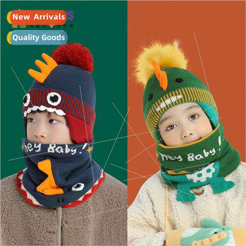 Childrens hat scarf two sets of fall and winter windproof wa