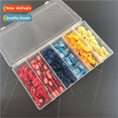 120PCS T-shape no-break main wire branch terminal clamp asse