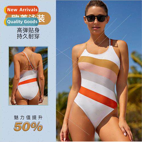 Halter Spa One-piece Swimsu Womens Sensual Europe Summer New