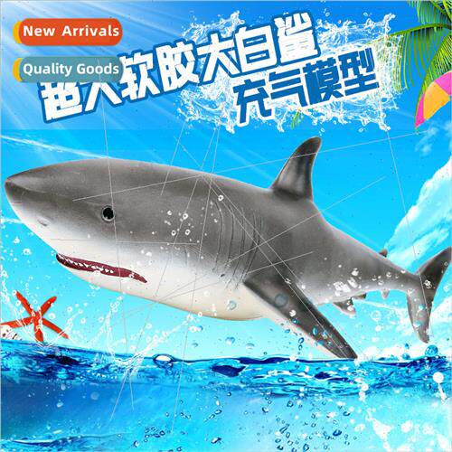 Undersea creature model soft rubber inflatable great whe sha