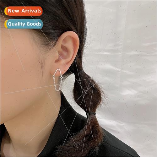 Diamond tassel long earrings Korea creative ins tide HK flav