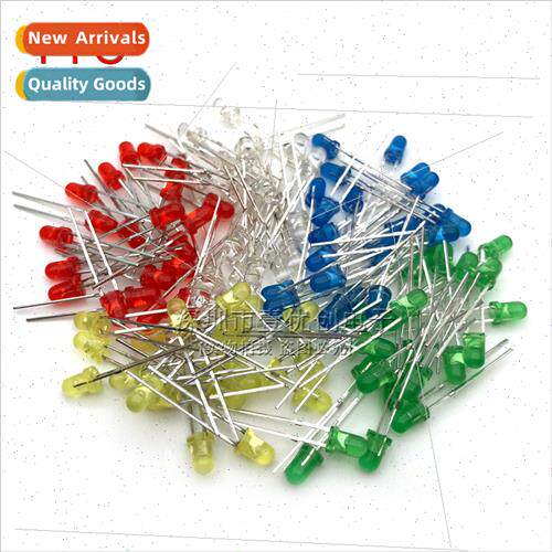 Mixed 3mm LED light-emting diode package red yellow green wh