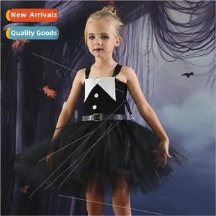 Adams family role-playing cos clothes Wednesday sarong Hallo