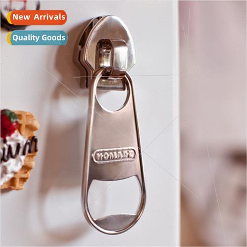 Creative Large Magnetic Zipper Bottle Opener Beer Bottle Ope