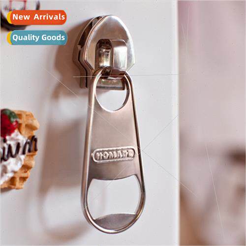 Creative Large Magnetic Zipper Bottle Opener Beer Bottle Ope