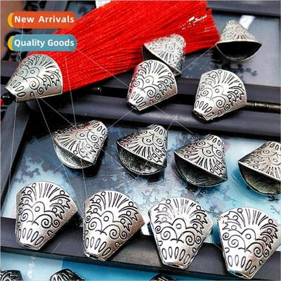 Alloy Fish Mouth Hat Ethnic wind handmade flat round fish mo
