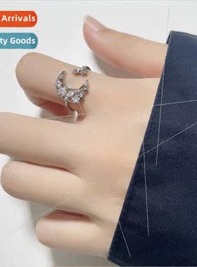 feeling kten finger ring opening Korea diamonds set super fl