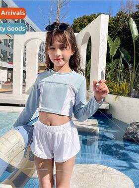 Childrens swimsus large and small girls 2023 new girls sunsc