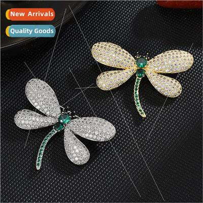 Korea fashion elegant spir dragonfly brooch high-grade anima