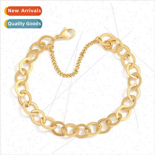 New bracelet Golden stainless steel bracelet fashion men wom