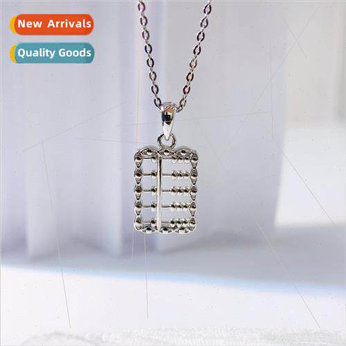 Korea fashion silver small abacus necklace women hundred nic
