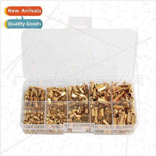 Studs 300PCS Boxed M3 Hexagonal Brass Studs Screws Set Brass