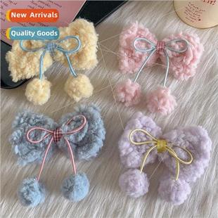 y2k hair accessories girls bow hair clips back head headdres