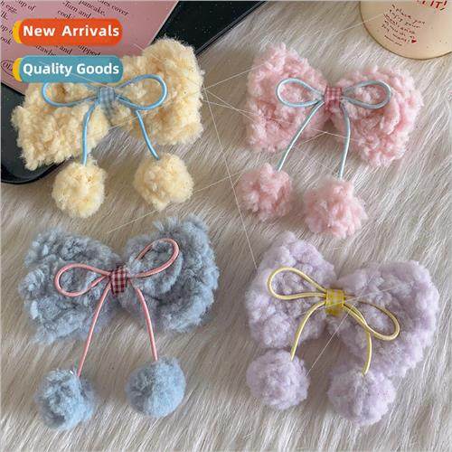 y2k hair accessories girls bow hair clips back head headdres