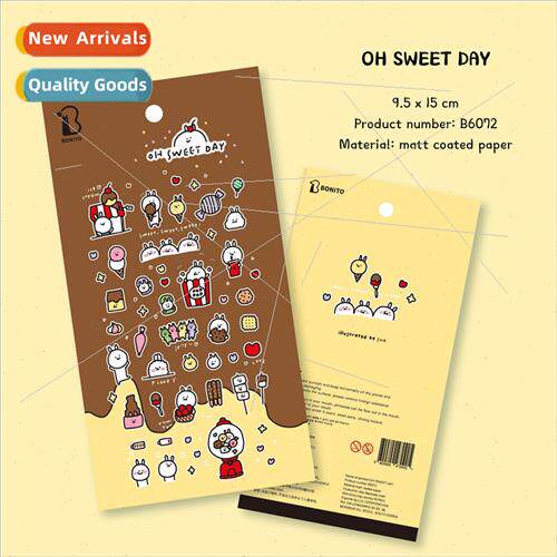 Korea Candy Snacks B6072 Rabb Ice Cream Stickers Decorative