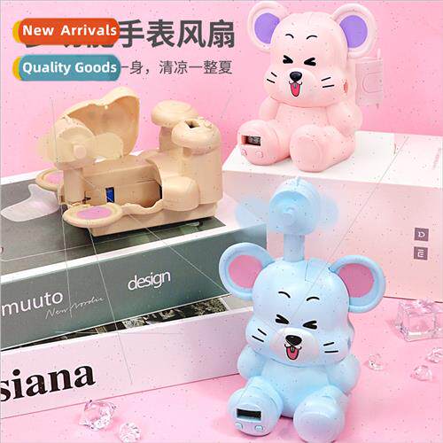 Mini cartoon multifunction mute car watch electric fan USB c
