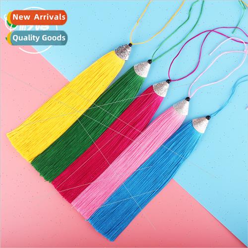 Long fish mouth hat tassel spike diy handmade woven Chinese