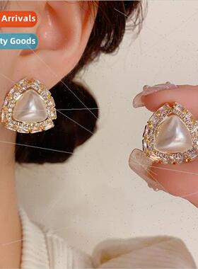 Retro fashion atmosphere fall winter geometric triangle zirc