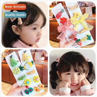 Korea children hair accessories girls hair clips princess cu
