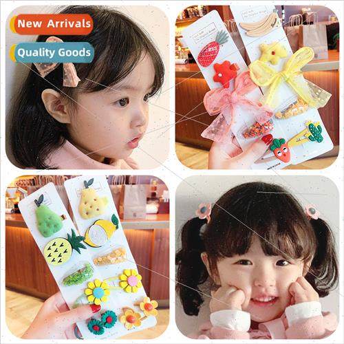 Korea children hair accessories girls hair clips princess cu