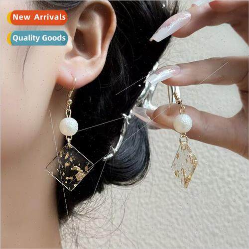 Korea Retro Square Tassel Earrings che Premium Stud Earrings