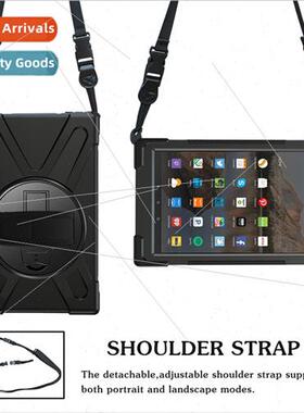 适用kIndle Fire HD10 2017/2019 HStrap Back Strap Leather Cas