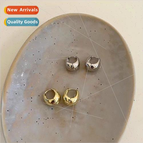che mple glossy plain earrings earrings female 2023 new fash