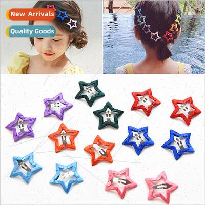 Korea headdress star clip pentagram hair card headdress bb c