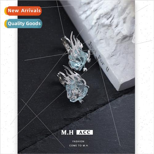 Blue glacier ear bone clip female whout ear holes fashion ea