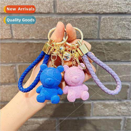 Resin letters love bear gift bag charm keychain creative pen
